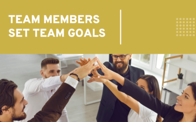 Team members set team goals